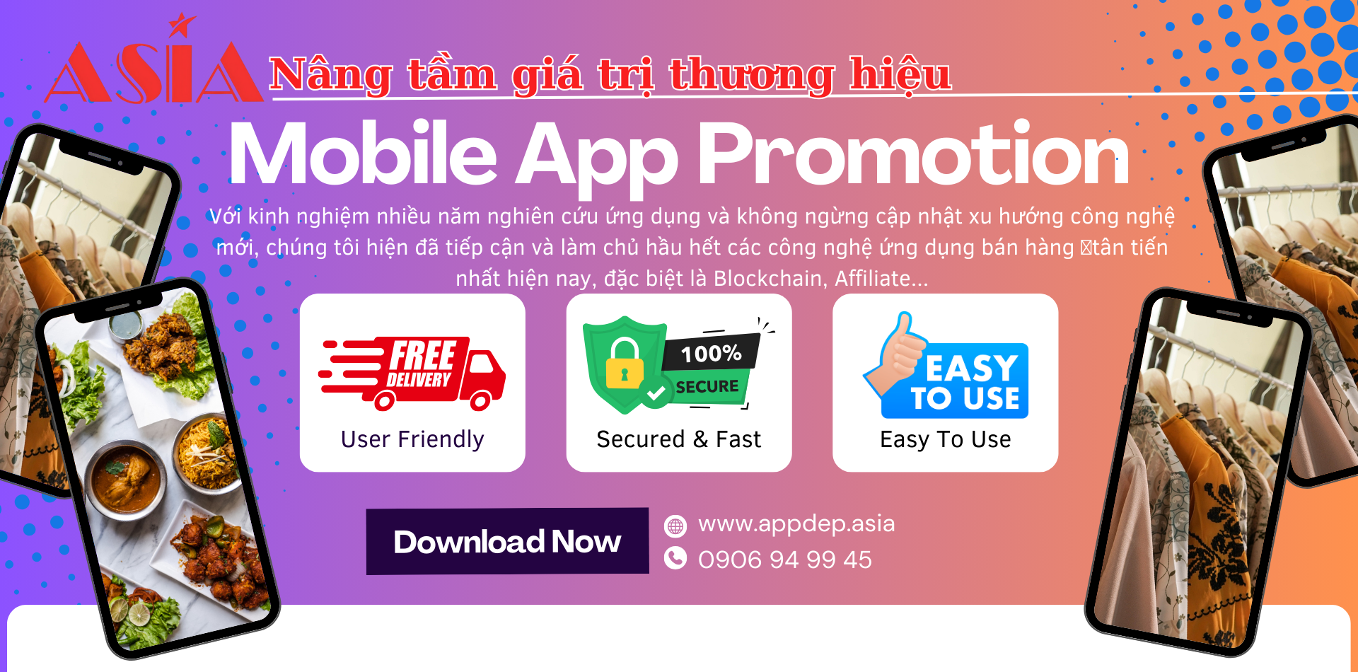 ASIA GROUP - Thiết Kế App Mobile theo yêu cầu 