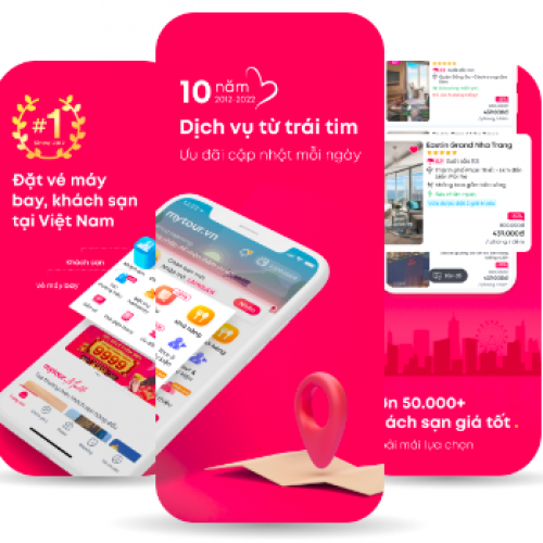Thiết kế App Dịch Vụ Du Lịch 